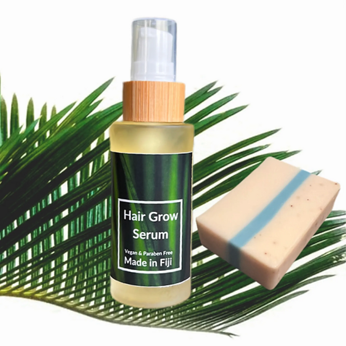 Vegan Handcrafted Face Bar & Hair Grow Serum