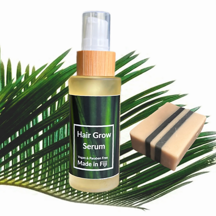 Vegan Handcrafted Face Bar & Hair Grow Serum