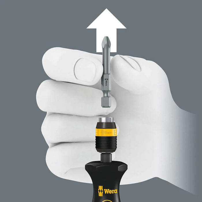 Wera Esd-safe Bitholding Screwdriver Handle With Quick Release Bit Holder