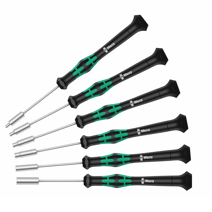 Wera Metric Precision Micro Nutdriver Set And Rack (6-piece)