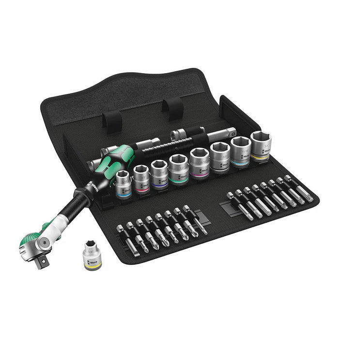 Wera Sae (imperial) 3/8” Drive Speed Ratchet Set (29-piece Set)