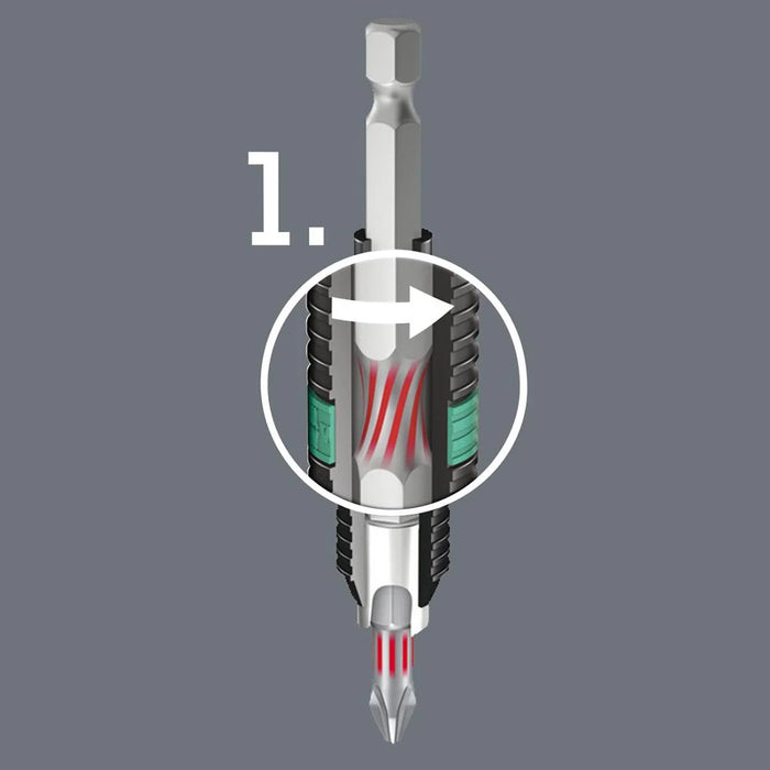 Wera Diamond Coated Phillips Bit - Ph# 2 X 25mm