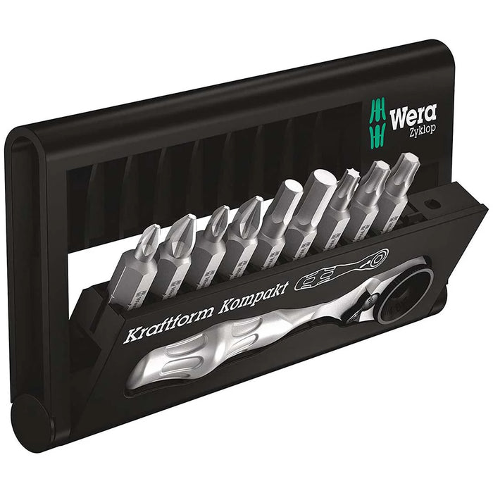 Wera Bit Set And Bit Ratchet (10 Pieces)