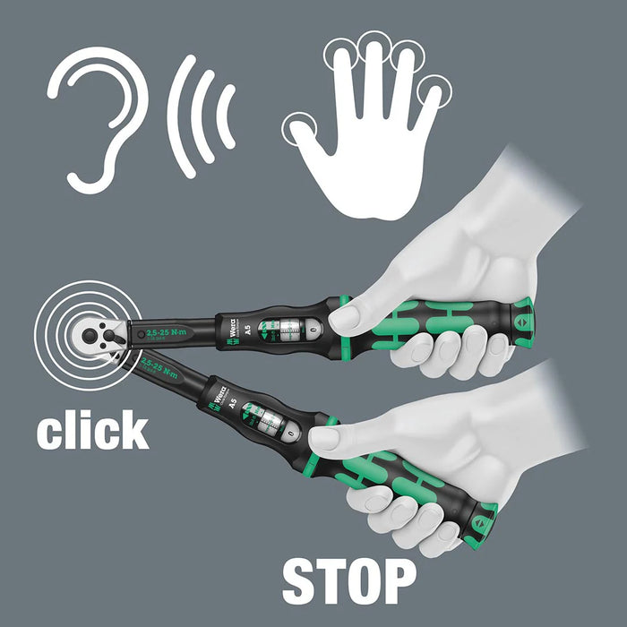 Wera Click-torque 1/2" Reversible Ratchet Wrench (nm Scale)