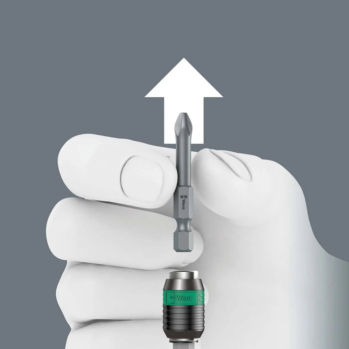 Wera Bit-holding Screwdriver Handle With Rapidaptor Quick-release (1/4" Bits)