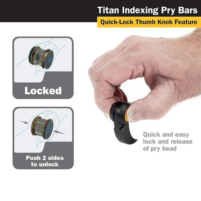 Titan 8" Indexing Pry Bar