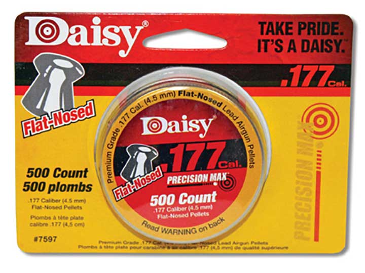 Daisy .177cal Flat-nose Pellets (500 Count)