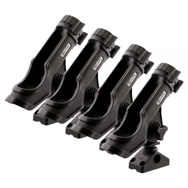 Scotty Powerlock Rod Holders With Side Deck Mount - 4 Pack