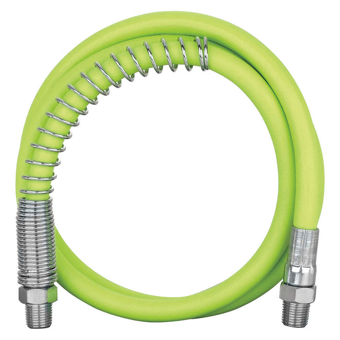 Flexzilla Grease Hose 1/8in X 36in 1/8in Mnpt Ends Spring Guard