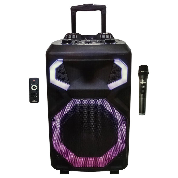 Maxpower Portable 12" Woofer Bluetooth Professional Speaker System