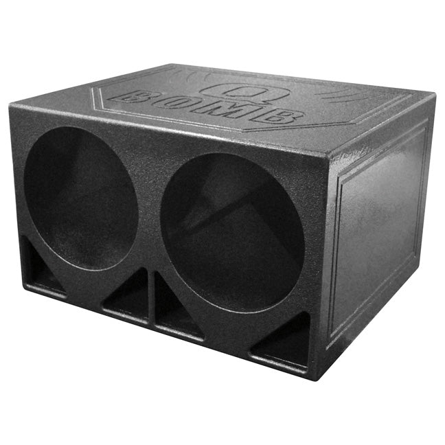 Qpower “qbomb” Dual 12″ Turbo-ported Empty Woofer Box