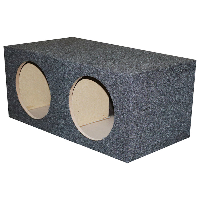 Empty Woofer Box (2)15" Qpower Square Style; *mpsq15e*