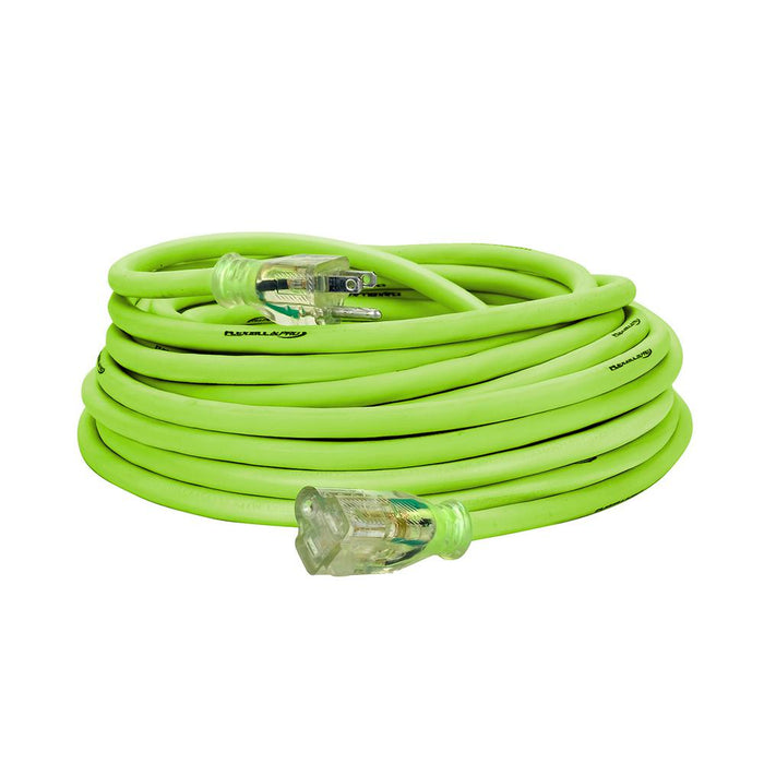 Flexzilla Pro Extension Cord 12/3 Awg Sjtw 50ft Outdoor Lighted Plug