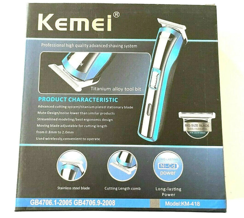 Kemei Unisex Cordless Rechargeable Advanced Shaver Trimmer Haircutter Shaving System