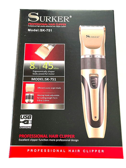 Professional Rechargeable Hair Clipper Adjustable Blades Excellent High Duty