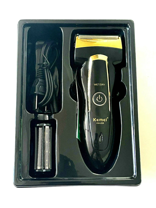 Kemei Rechargeable Dual Cutter Electric Foil Shaver Travel Size Wet Men's Km-2025