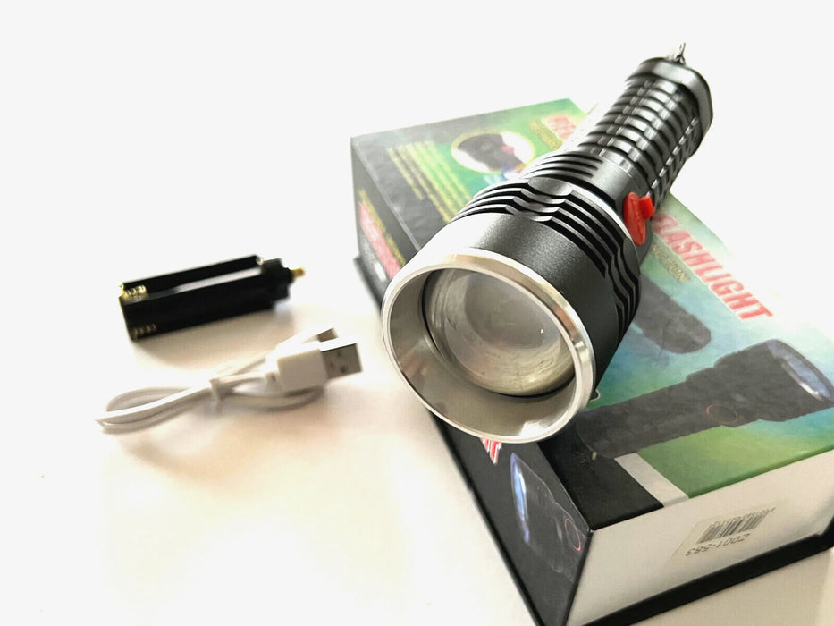 High Duty Rechargeable Flashlight USB Charge 800-1000 Lumens