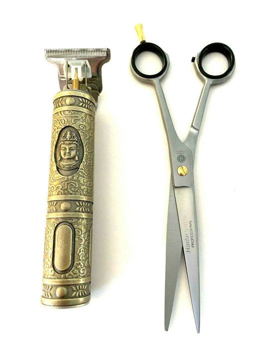 Buddha Cordless Hair Styler Trimming Barber Shears Scissors Hashir Professional Brand German