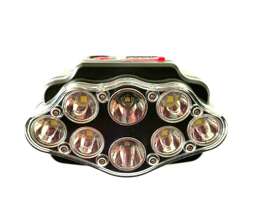 8 LED Ultra Bright Headlamp Head Light Flashlight Recharge