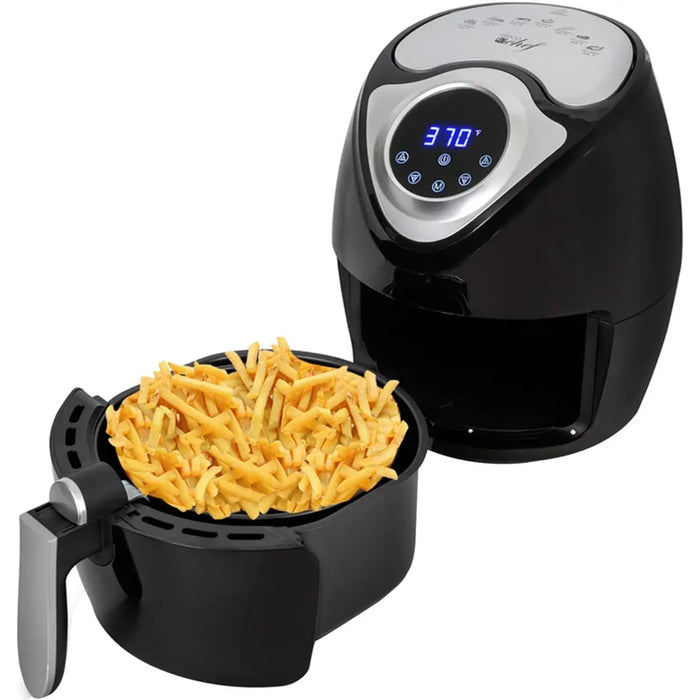 Deco Chef 3.7QT Electric Oil-Free Digital Air Fryer for Healthy Frying