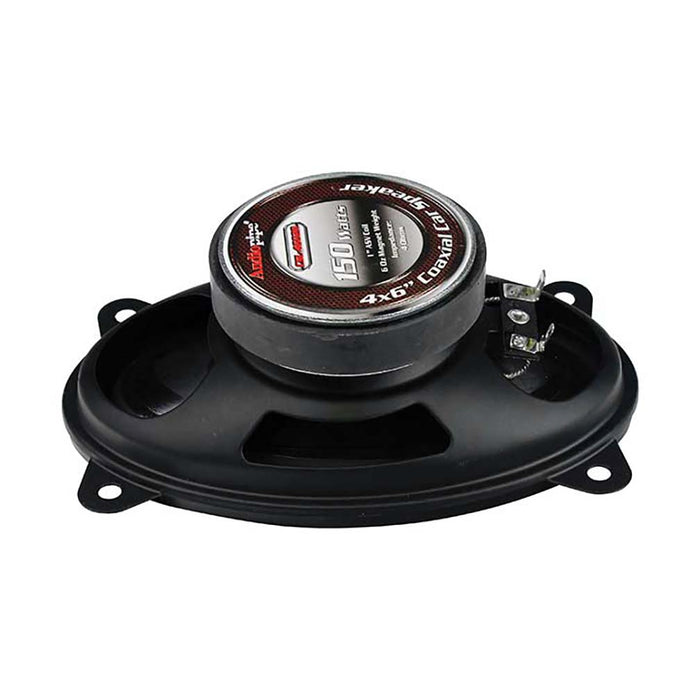 Audiopipe Redline Speaker 4x6" 2-way (pair) 150 Watt Pp Cone