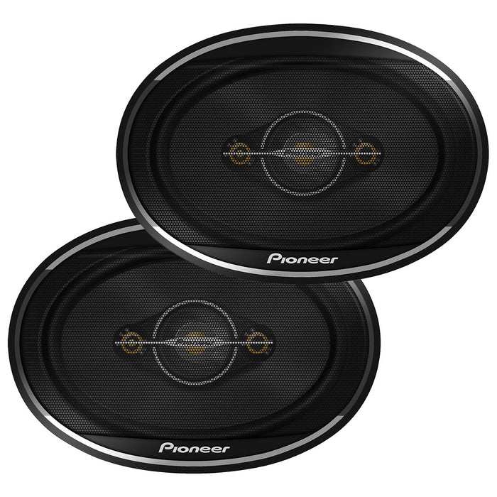 Pioneer 6x9″ 4-way Full Range Speakers (shallow Mount) - 450 Watts Max / 90 Rms (pair)