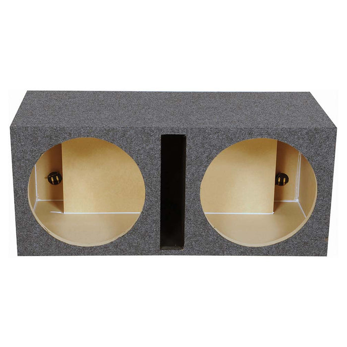 Qpower 2 Hole 15" Vented Woofer Box With 1" Mdf Face