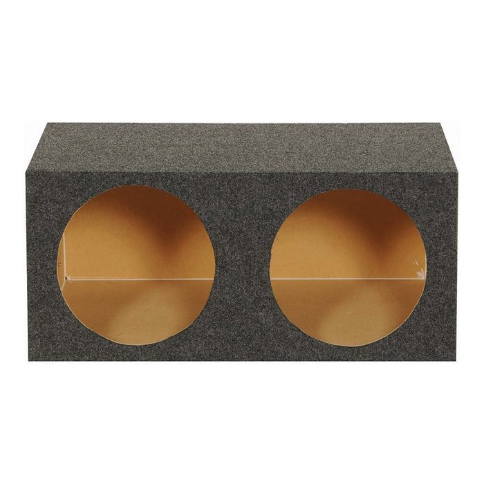 Qpower (2) 12" Heavy Duty Angled Woofer Box - 1" Mdf Construciton