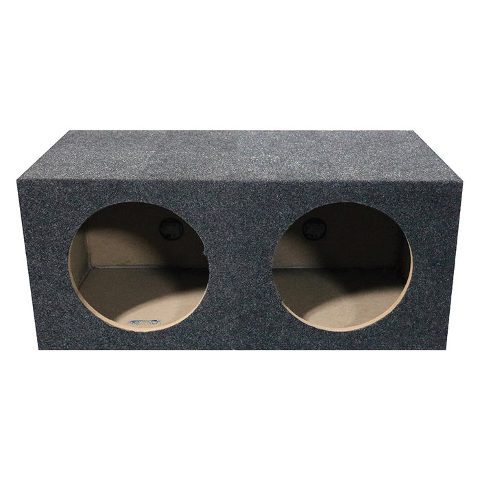 Empty Woofer Box (2)15" Qpower Square Style; *mpsq15e*