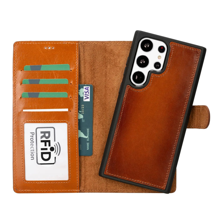 Buffalo Samsung Galaxy S23 Series Detachable Leather Wallet Case