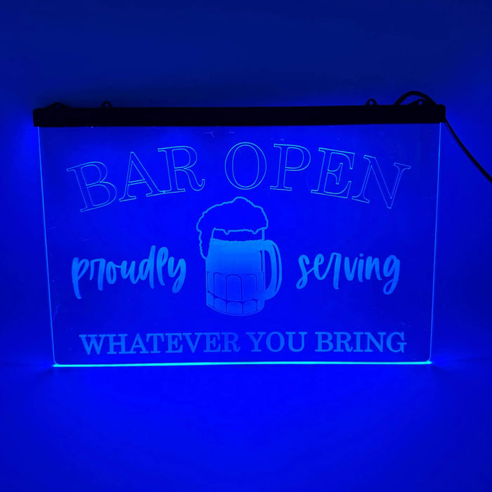 Color Changing LED Home Bar Sign