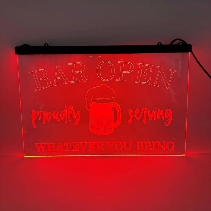 Color Changing LED Home Bar Sign