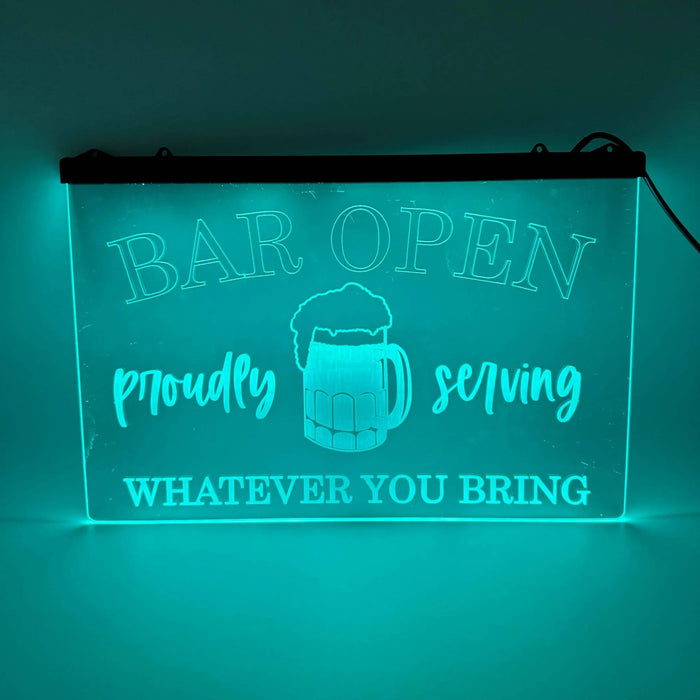 Color Changing LED Home Bar Sign