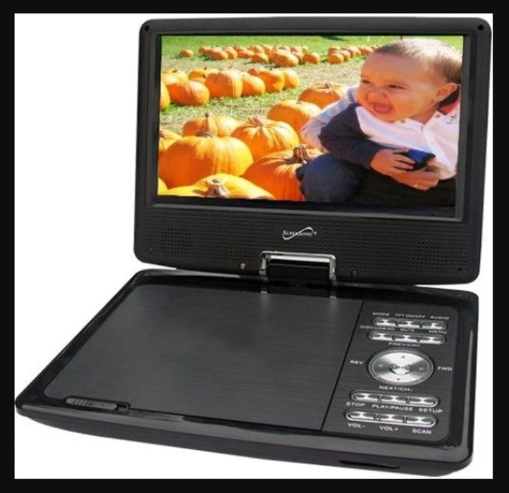 Portable DVD Player With Digital TV, USB/SD Inputs & Swivel Display