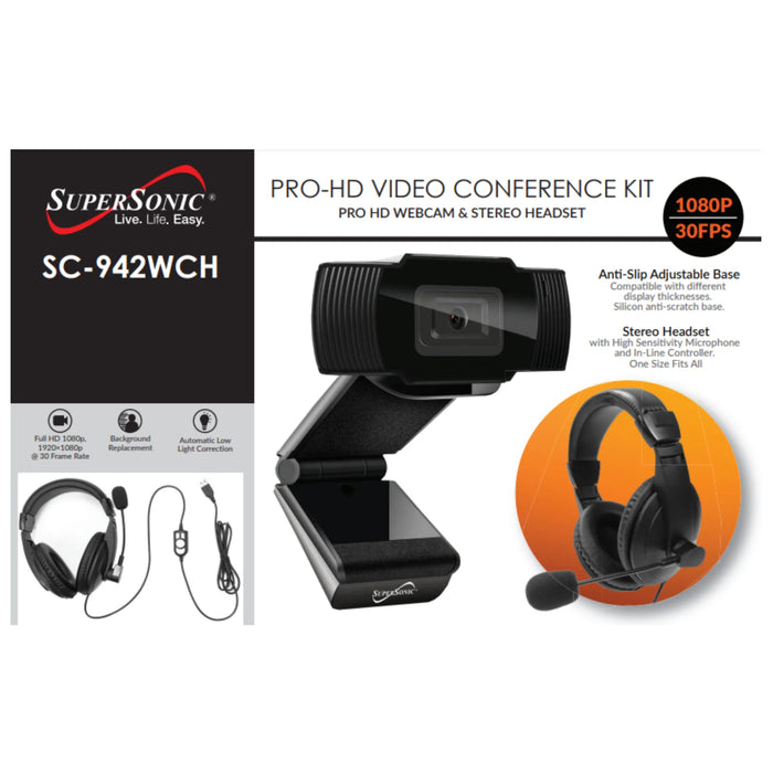 Pro-HD Video Conference Kit Pro-HD Webcam & Stereo Headset