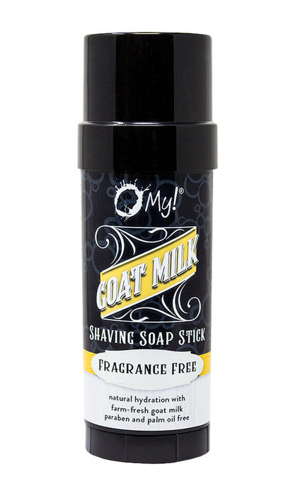 O My! Goat Milk Shaving Soap - Get your Healthy Goat Milk Wet-Shave On with O My! - Free of Parabens & More - Shea Butter, Vit E - Leaping Bunny Certified - Handcrafted in USA