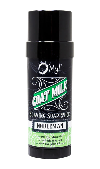 O My! Goat Milk Shaving Soap - Get your Healthy Goat Milk Wet-Shave On with O My! - Free of Parabens & More - Shea Butter, Vit E - Leaping Bunny Certified - Handcrafted in USA