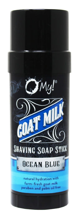 O My! Goat Milk Shaving Soap - Get your Healthy Goat Milk Wet-Shave On with O My! - Free of Parabens & More - Shea Butter, Vit E - Leaping Bunny Certified - Handcrafted in USA