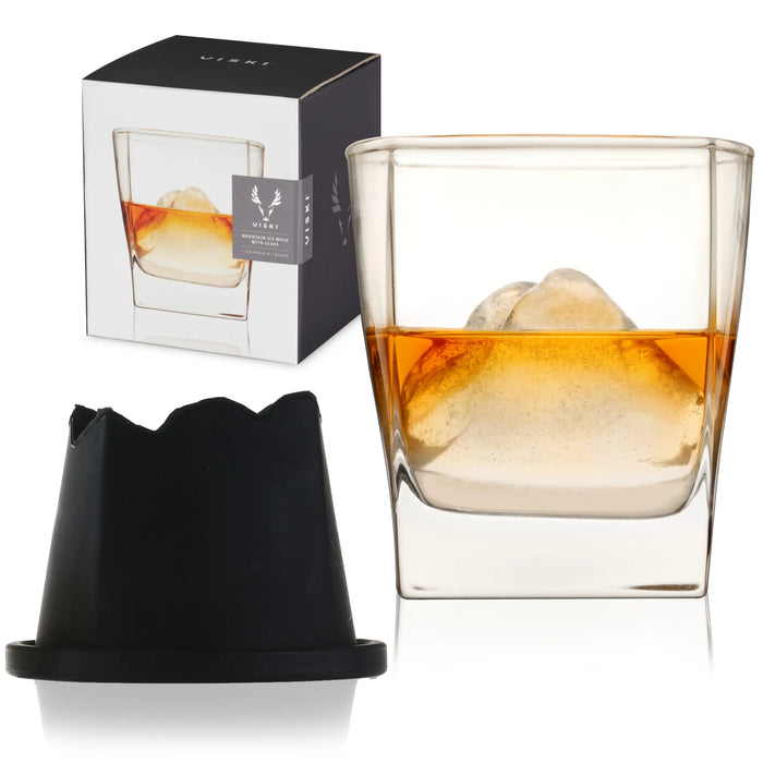 Mountain Ice Mould with Glass Set by Viski