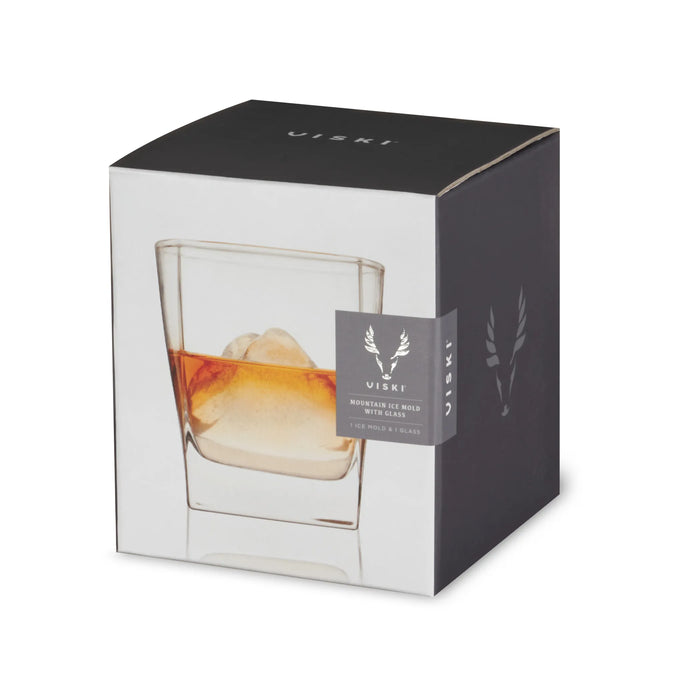 Mountain Ice Mould with Glass Set by Viski