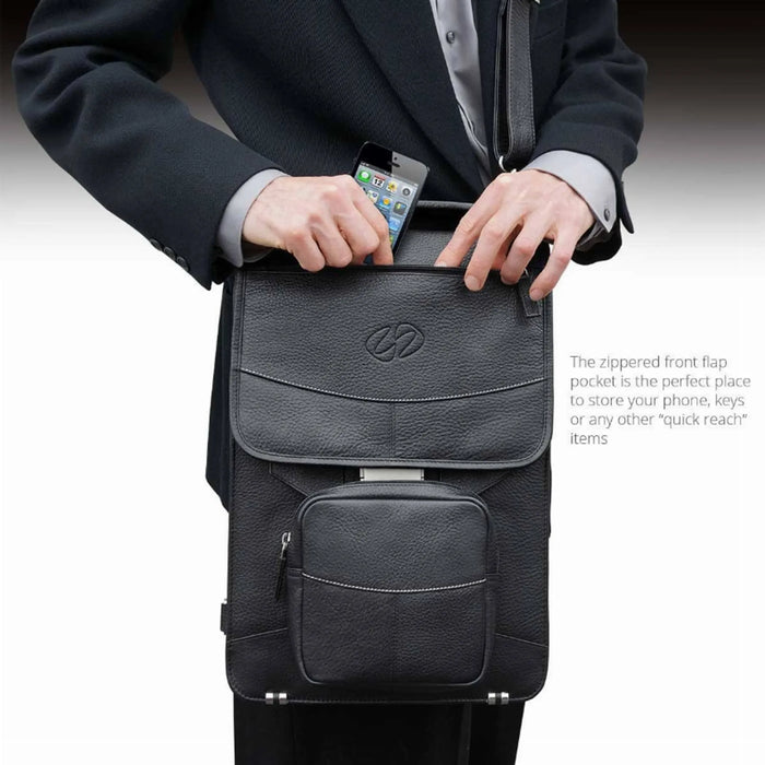 MacCase Premium Leather Vertical BriefCase