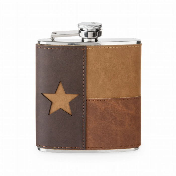 Leather Texas Flask By Foster & Rye