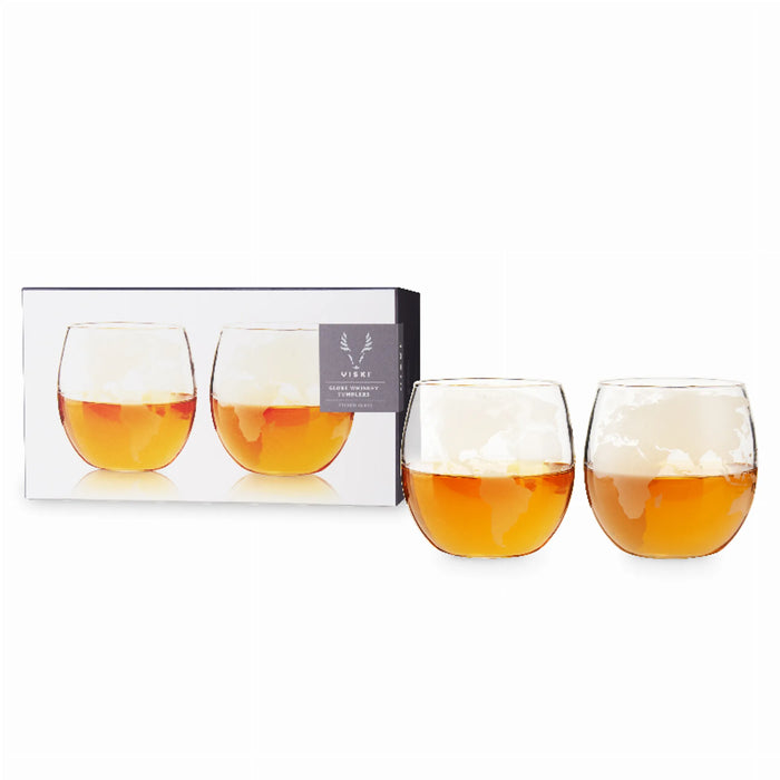 Globe Whiskey Tumblers By Viski