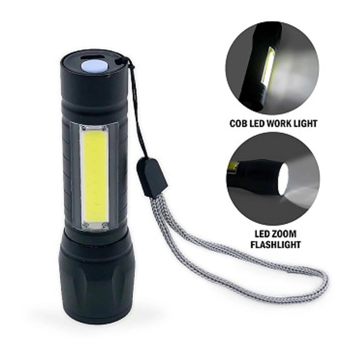 Micro Stinger Rechargeable LED Flashlight & COB LED Work Light